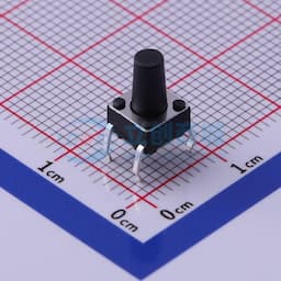 轻触开关6*6*9.5mm插件四脚DIP圆柄黑柄250gf 【轻触】缩略图