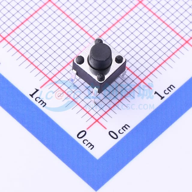 6*6*6mm 直插 轻触开关 【插件】实物图