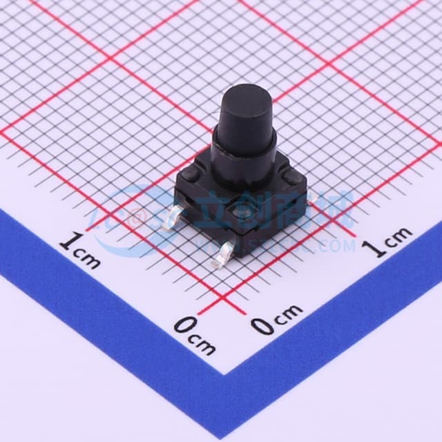6*6*10mm 立贴 轻触开关实物图