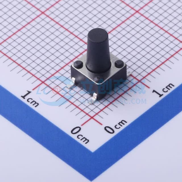 6*6*9.5mm 立贴 轻触开关实物图