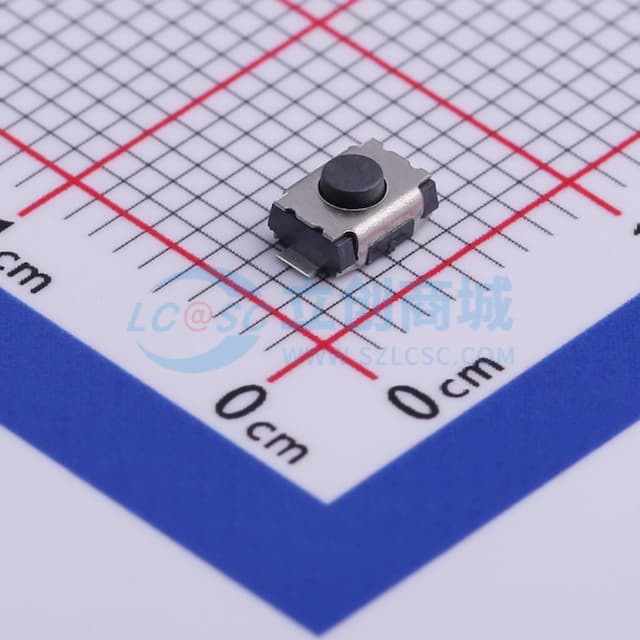 轻触开关4.0*3.0*2两脚贴片无柱小龟250gf实物图