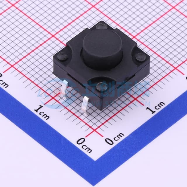 12*12*8mm 直插 轻触开关 【插件】实物图