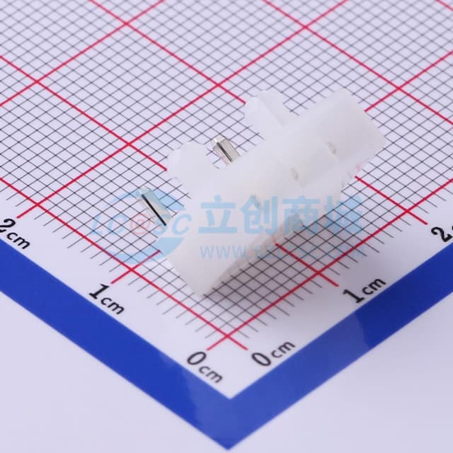 白色半透明 1x3P 间距:4.2mm 弯插【插件】实物图