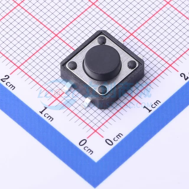 12*12*5.5mm 立贴 轻触开关实物图