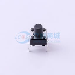 轻触开关6*6*7.0mm插件四脚DIP圆柄黑柄250gf 【轻触】缩略图