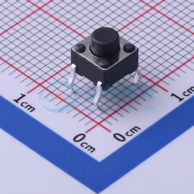 6*6*5.5mm 直插 轻触开关 【插件】实物图