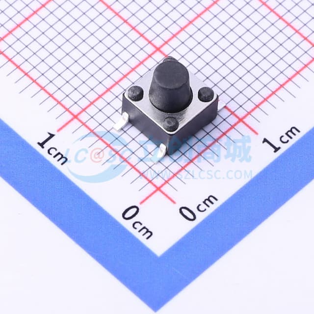 6*6*6.5mm 立贴 轻触开关实物图