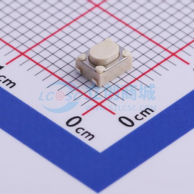 轻触开关4.2*3.25*2.5mm四脚U型250gf实物图