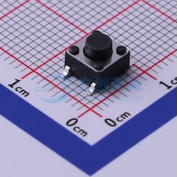 轻触开关6*6*5.0mm贴片四脚SMD黑柄250gf缩略图