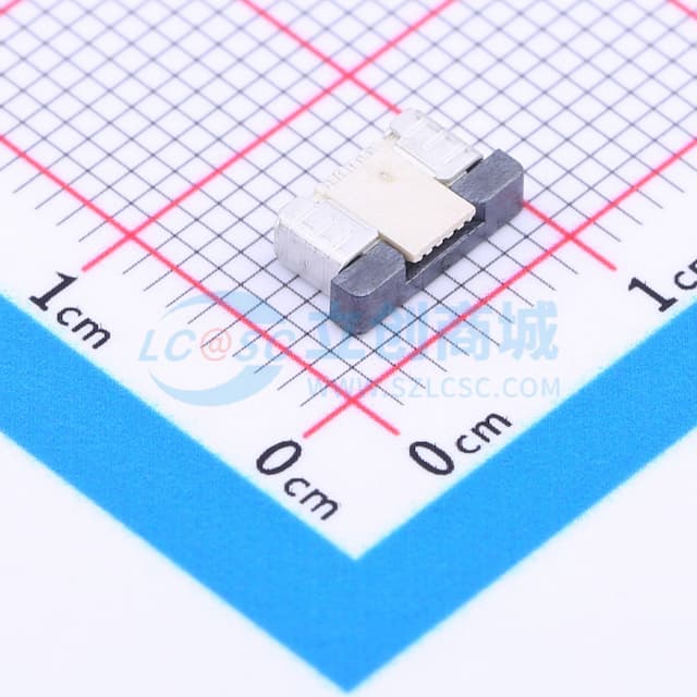 间距:0.5mm P数:5P 抽屉式 上接实物图