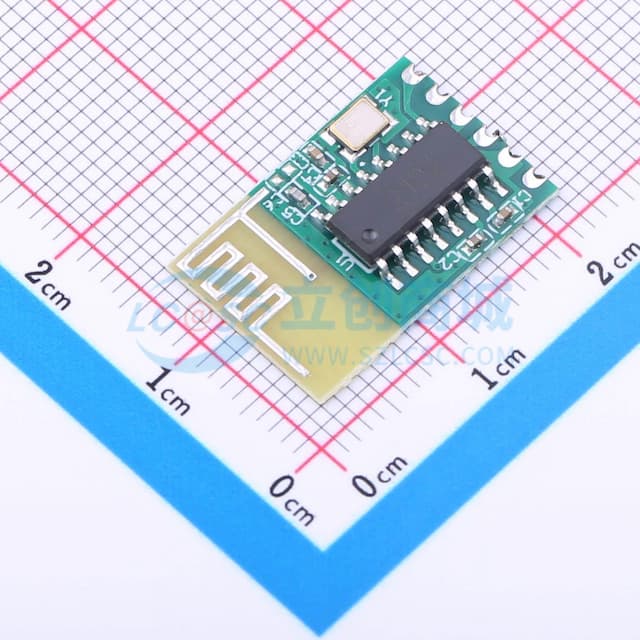 2.4G无线蓝牙透传模块实物图