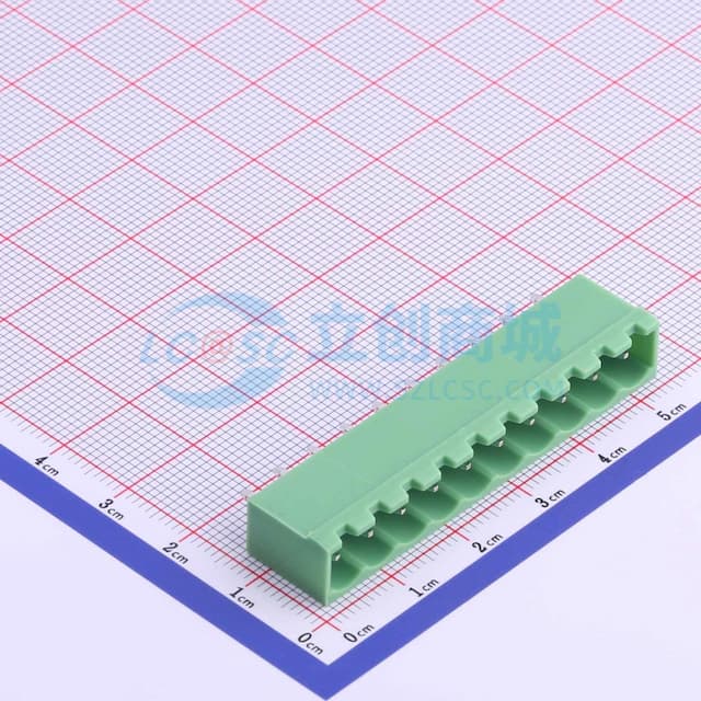 1x10P 5.08mm 排数:1 每排P数:10 【插拔】实物图