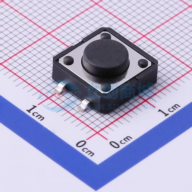 12*12*5mm 立贴 轻触开关实物图