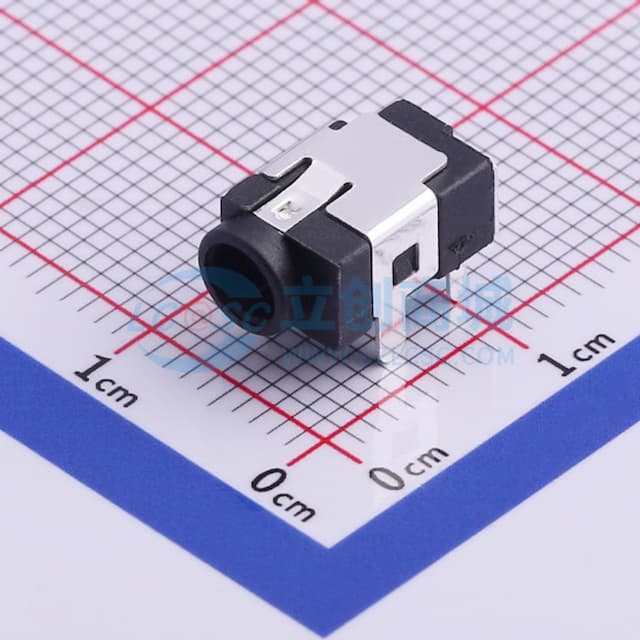 DC电源插座 内径:1.3mm 外径:3.8mm实物图