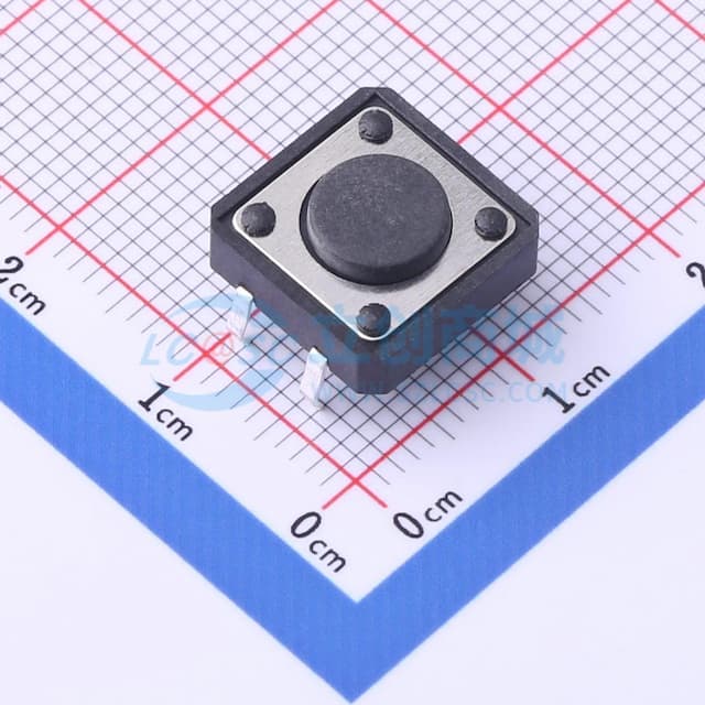 12*12*4.5mm 直插 轻触开关 【插件】实物图