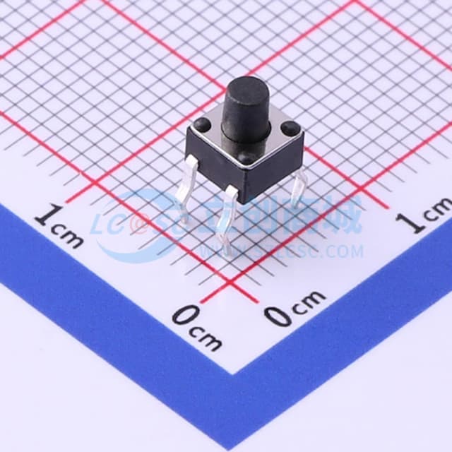 4.5*4.5*5.5mm 直插 轻触开关 【轻触】实物图