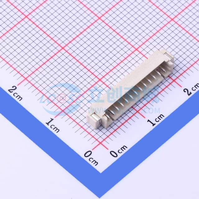1x13P 间距:1.25mm 卧贴 系列:PicoBlade(MX 1.25)实物图