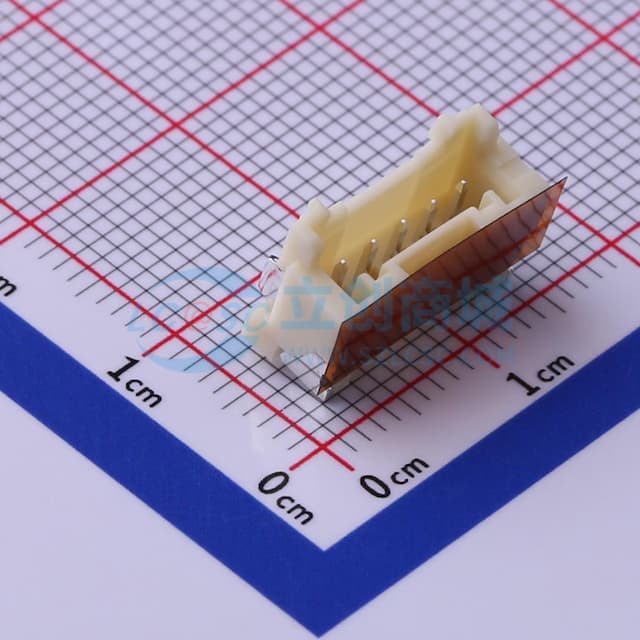 1x5P 间距:2mm 卧贴 系列:PA实物图