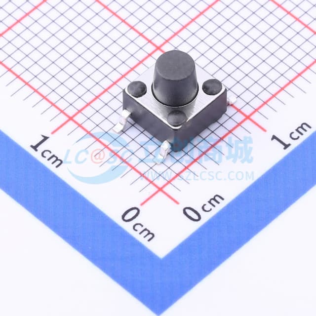 6*6*5.5mm 立贴 轻触开关实物图