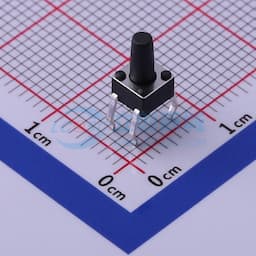 轻触开关4.5*4.5*8.0mm四脚插件圆柄正按250gf 【轻触】缩略图