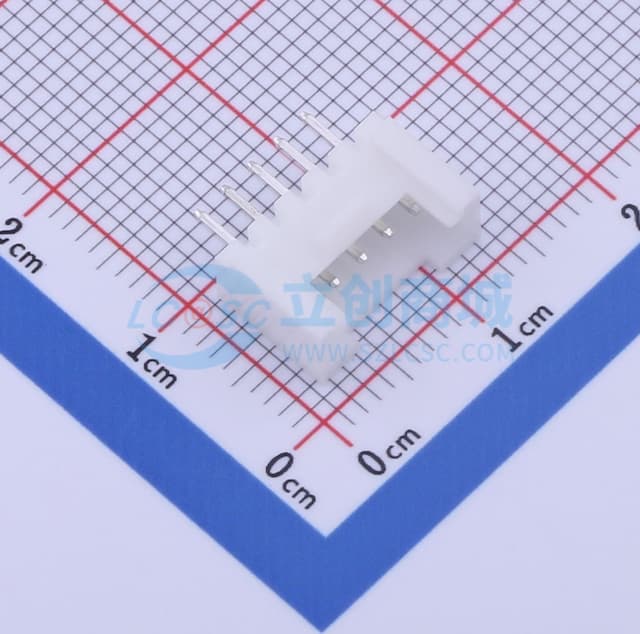 1x5P 间距:2mm 直插 【插件】实物图