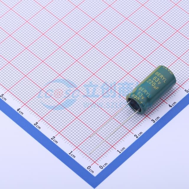 220uF ±20% 63V 【插件】实物图