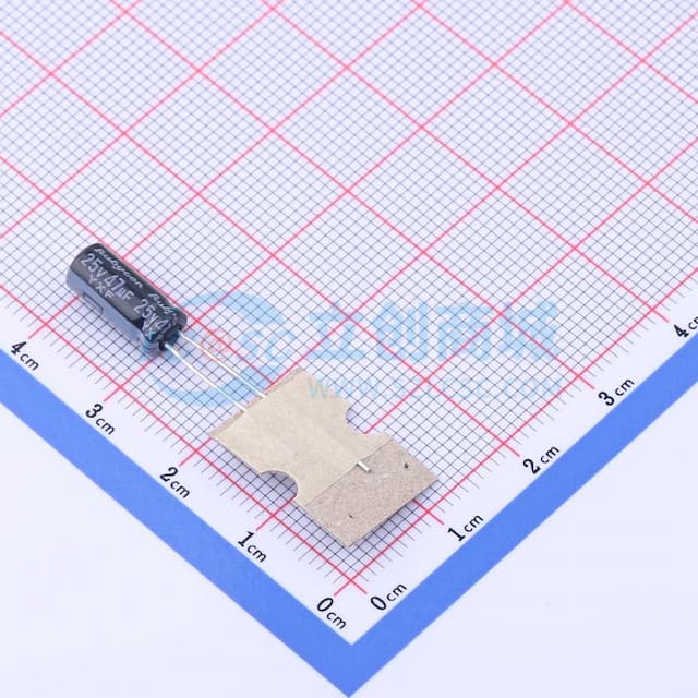 47uF ±20% 25V实物图