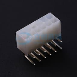 白色半透明 2x6P 间距:4.2mm 弯插【插件】缩略图