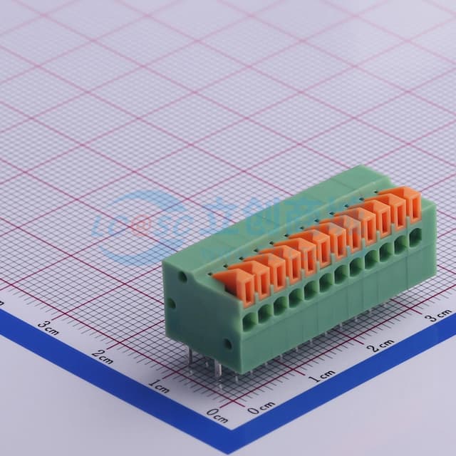 2.54mm 每排P数:12 【弹簧】实物图