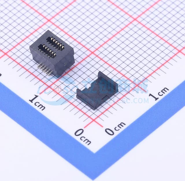 间距:0.5mm PIN:12P 母 立贴实物图