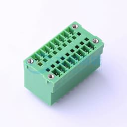 3.81mm 2x8P 排数:2 每排P数:8 螺丝固定 【插拔】缩略图
