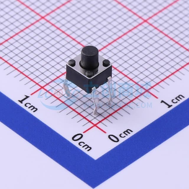 4.5*4.5*5mm 直插 轻触开关【轻触】实物图