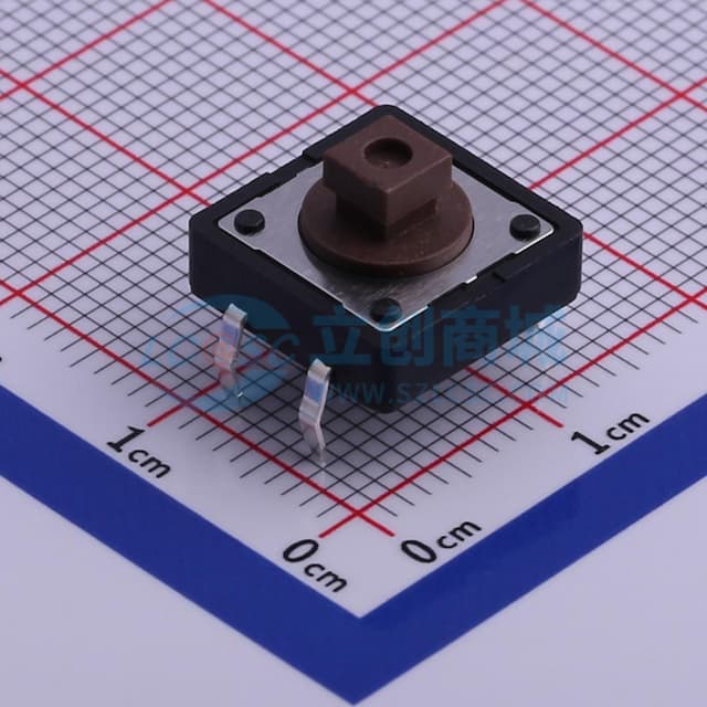 12*12*7.3mm 直插 轻触开关 【轻触】实物图