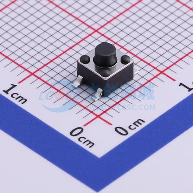 4.5*4.5*4.3mm 立贴 轻触开关实物图