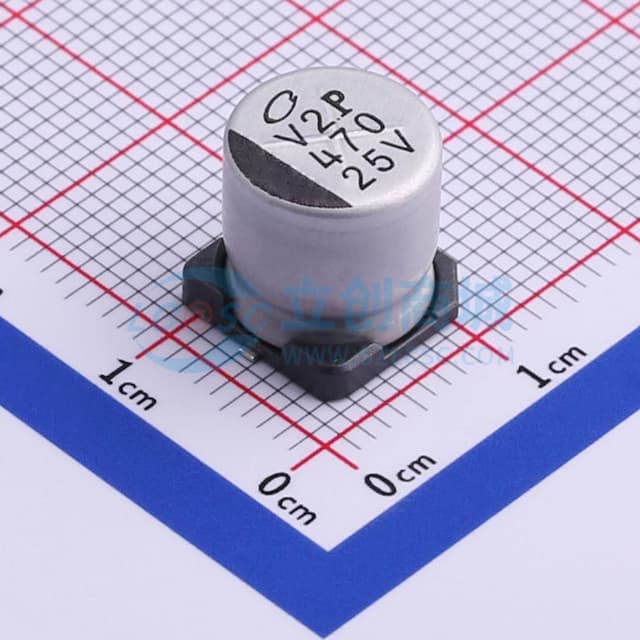 470uF ±20% 25V实物图