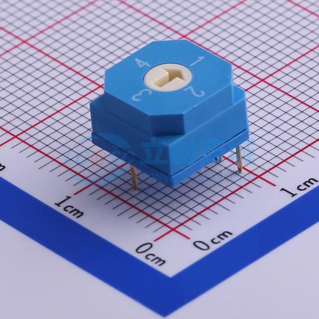 FDS-04 4档10*10旋转1*4立式DIP插件 【旋转】实物图