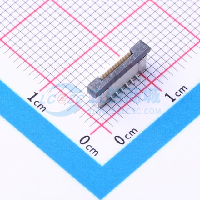 间距:0.5mm P数:11P 抽屉式 单侧触点/垂直实物图