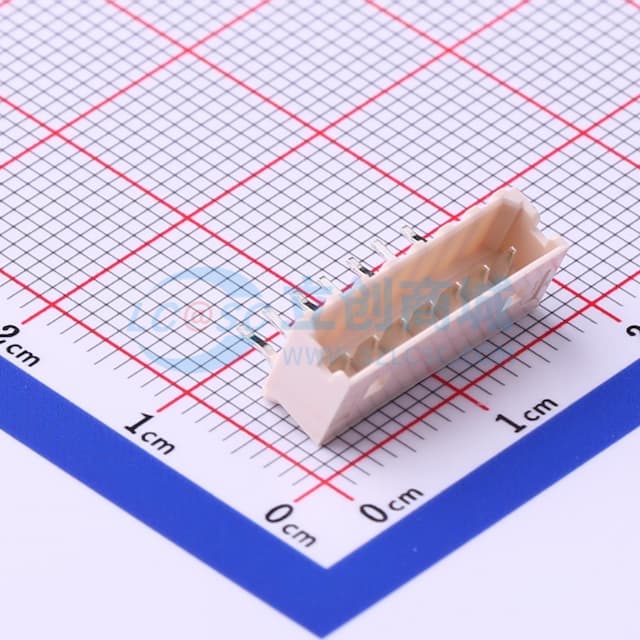 1x7P 间距:2mm 弯插 【插件】实物图