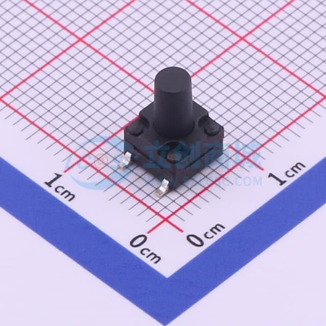 防水贴片轻触开关6.2*6.2*9.5四脚贴片6*6*9.5贴片IP67按键250gf实物图