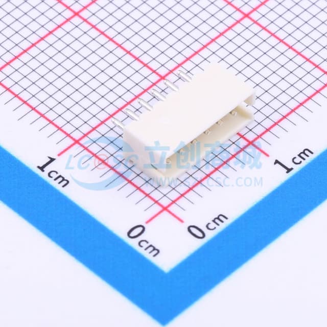 1x6P 间距:2mm 直插 系列:PH 【插件】实物图