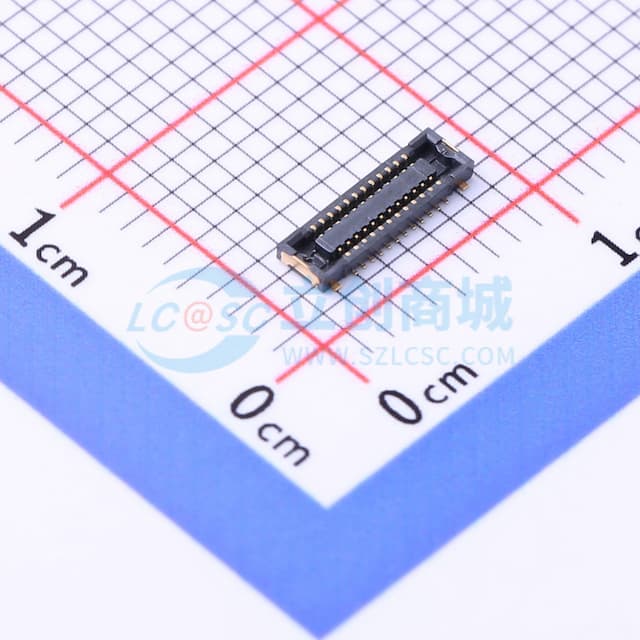 间距:0.4mm PIN:24P 母 立贴实物图