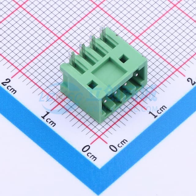 1x4P 2.54mm 排数:1 每排P数:4 【插件】实物图