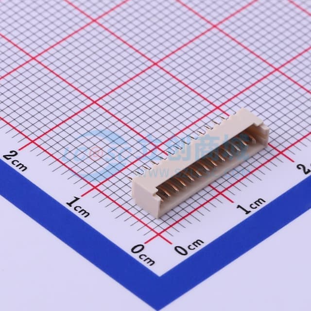 1x13P 间距:1.25mm 直插 系列:PicoBlade(MX 1.25) 【插件】实物图