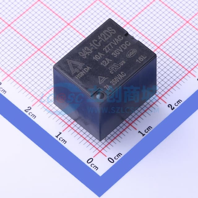 12V 15A 一组转换:1C(单刀双掷-转换)【插件】实物图