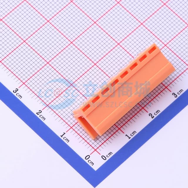 1x8P 3.96mm 排数:1 每排P数:8 【插拔】实物图