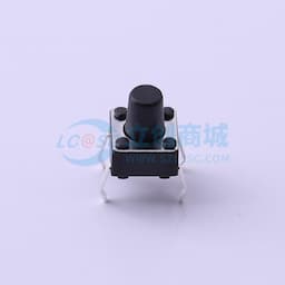 轻触开关6*6*7.5mm插件四脚DIP圆柄黑柄250gf 【轻触】缩略图