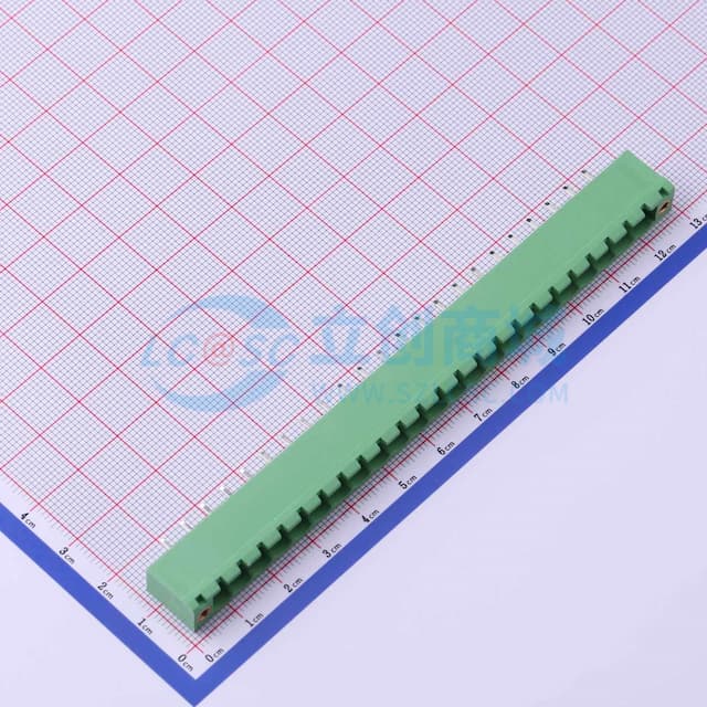 螺丝固定 1x23P 5.08mm 排数:1 每排P数:23 【插拔】实物图