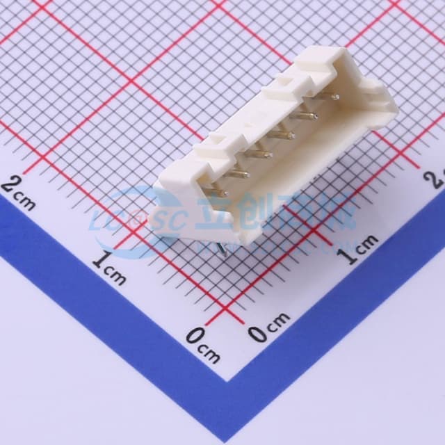 1x6P 间距:2.5mm 弯插 【插件】实物图