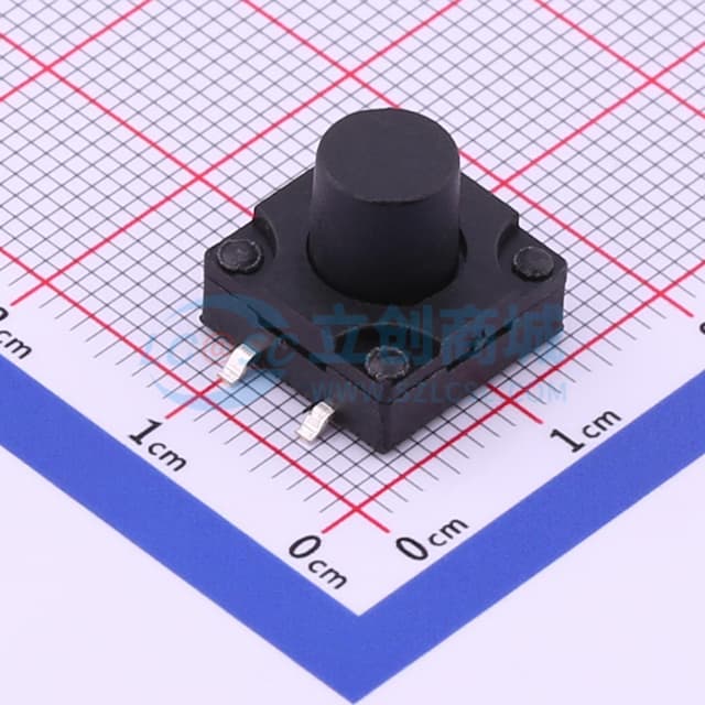 12*12*11mm 立贴 轻触开关实物图