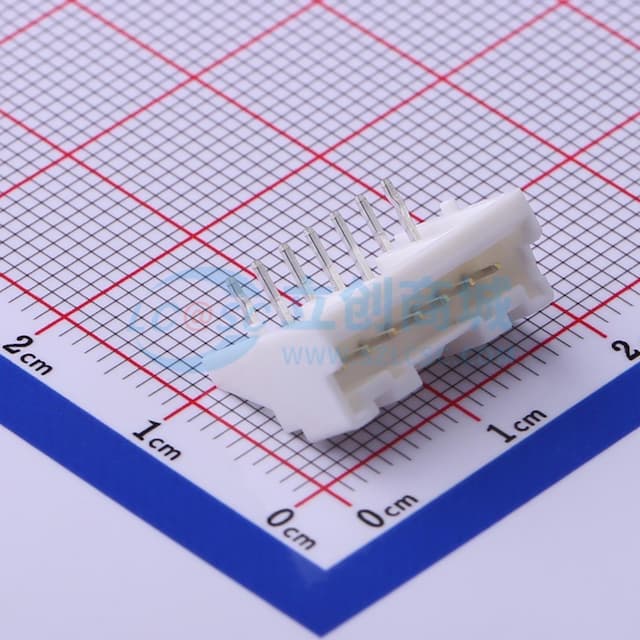 1x7P 间距:2mm 弯插 系列:PA 【插件】实物图